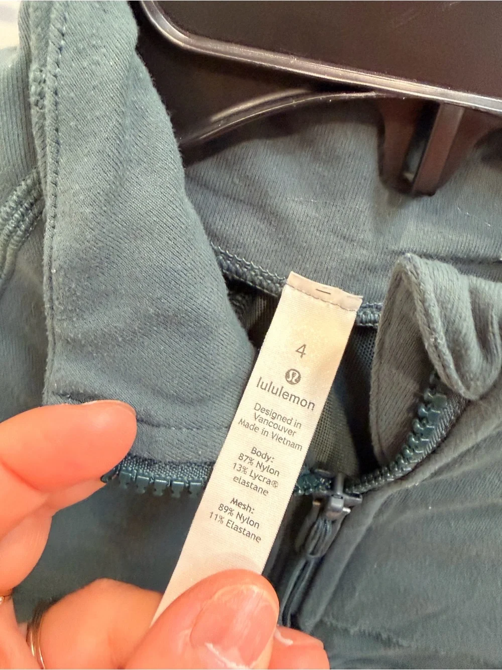 lululemon athletica Teal Full-Zip Active Jacket